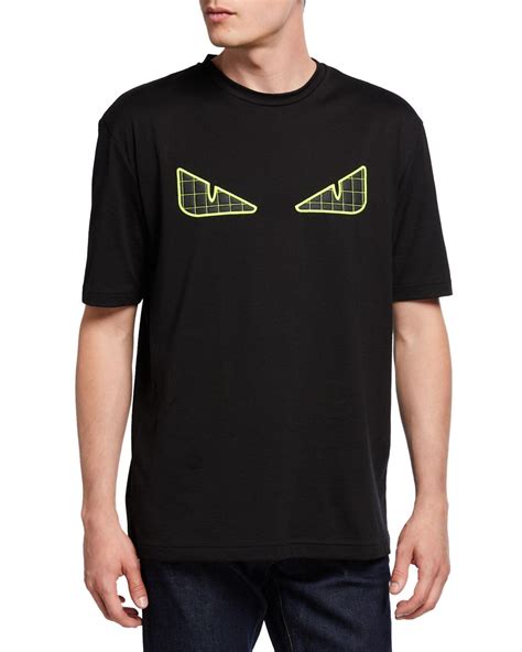 fendi t shirt 2 eyes|Fendi graphic tees.